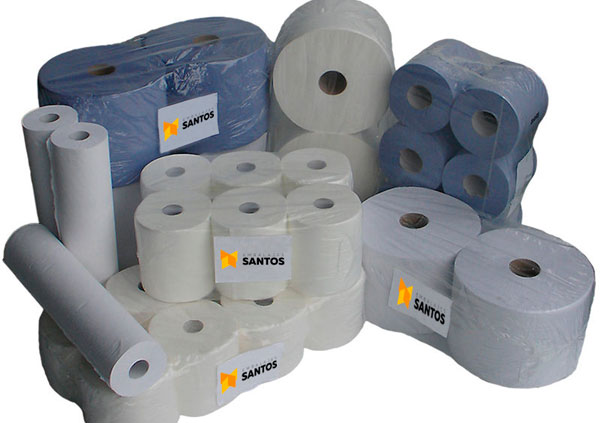 BOBINAS PAPEL MECANICO INDUSTRIAL CELULOSA 2 CAPAS BLANCA 1212 SERVICIOS  300 mt